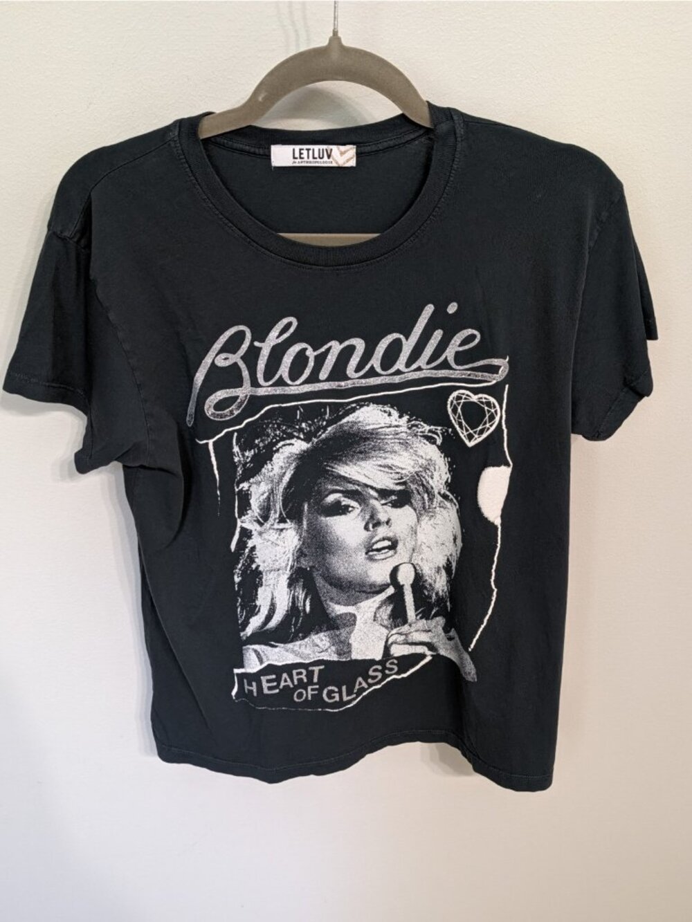 LetLuv by Anthropologie BLONDIE HEART OF GLASS T Shirt Size S  Made In USA